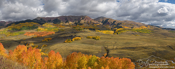Colorful Whiterock Mountain Panorama