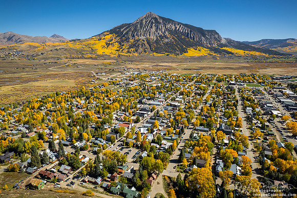 Crested Butte Autumn Aerial