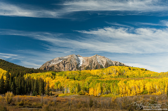 East Beckwith Mountain Rises From the Autumn Forest