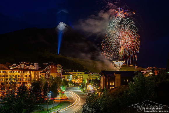 Fireworks and Bat Signal 2015