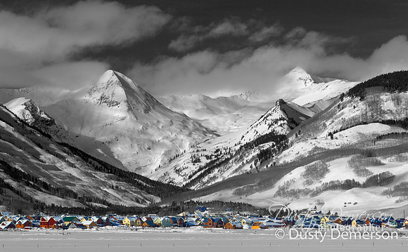 hand-tinted Crested Butte Colorado
