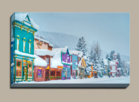 crested butte main street winter morning daybreak