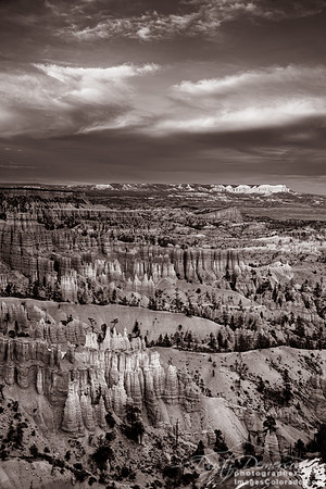 Bryce sepia sunset
