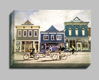 bicycles cruise main street Crested Butte Colorado