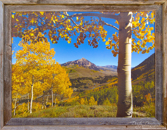 Crested Butte Mountain From Gunsight Pass Road